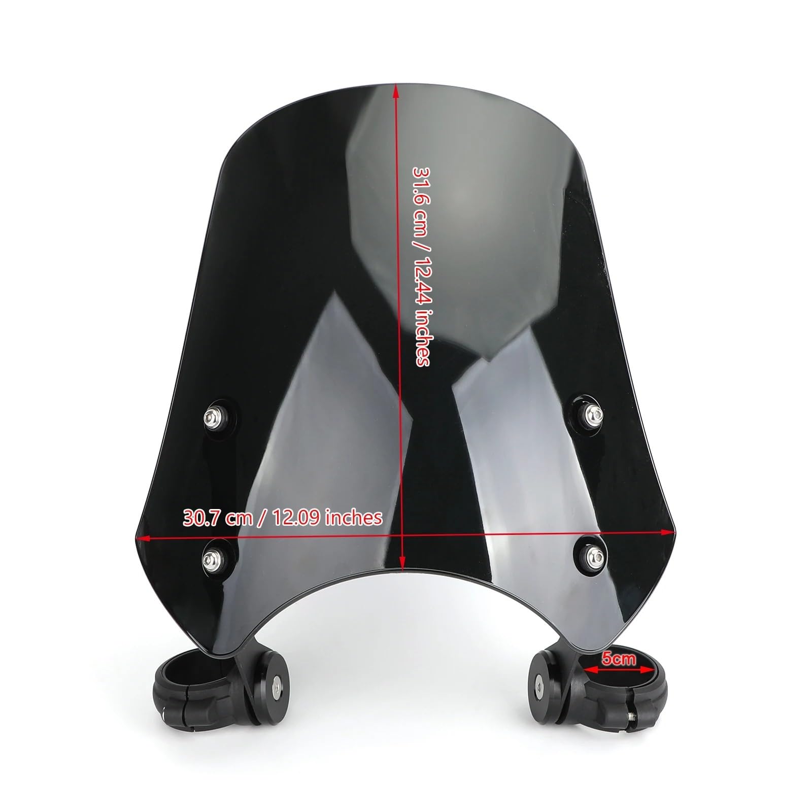 Deflector Viento Motocicleta Compatible Con FXST 2005 2006 2007 2008 2009 2010 2011 Para FXSTB 2000-2009 Extensión Del Alerón Del Parabrisas De La Motocicleta