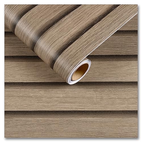 Papel pintado para renovar muebles dañados vinilo autoadhesivo efecto madera 2