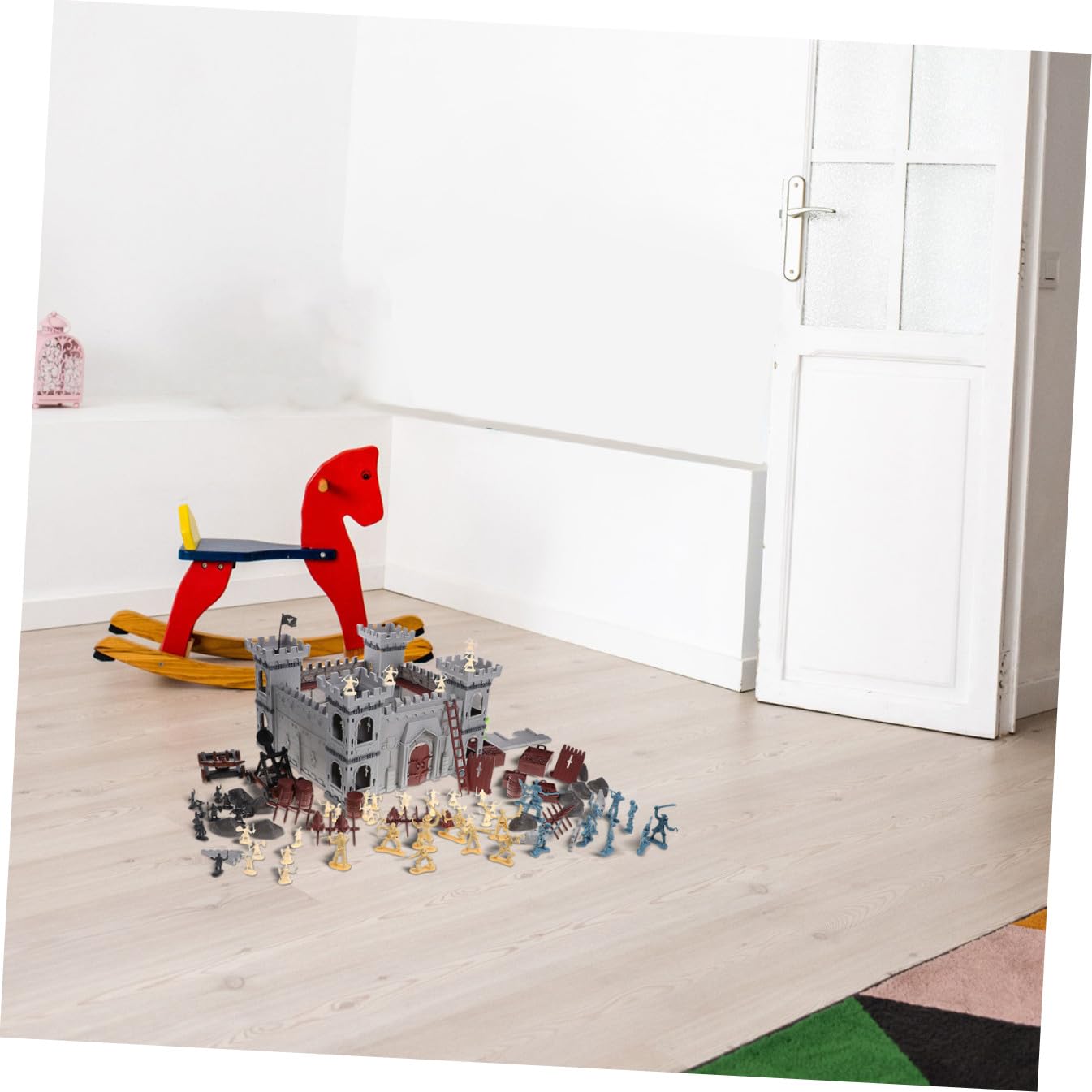 Playset Castello Pirata 310 Pezzi Plastica Assemblabile per Ragazzo Ragazza | Borsa, Stile Pirata per Natale e Feste Speciali, Uso Educativo e Decorativo