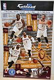 NBA Cleveland Cavaliers Fathead Teammate Team Set Decals, 12 x 17-Inch, Maroon
