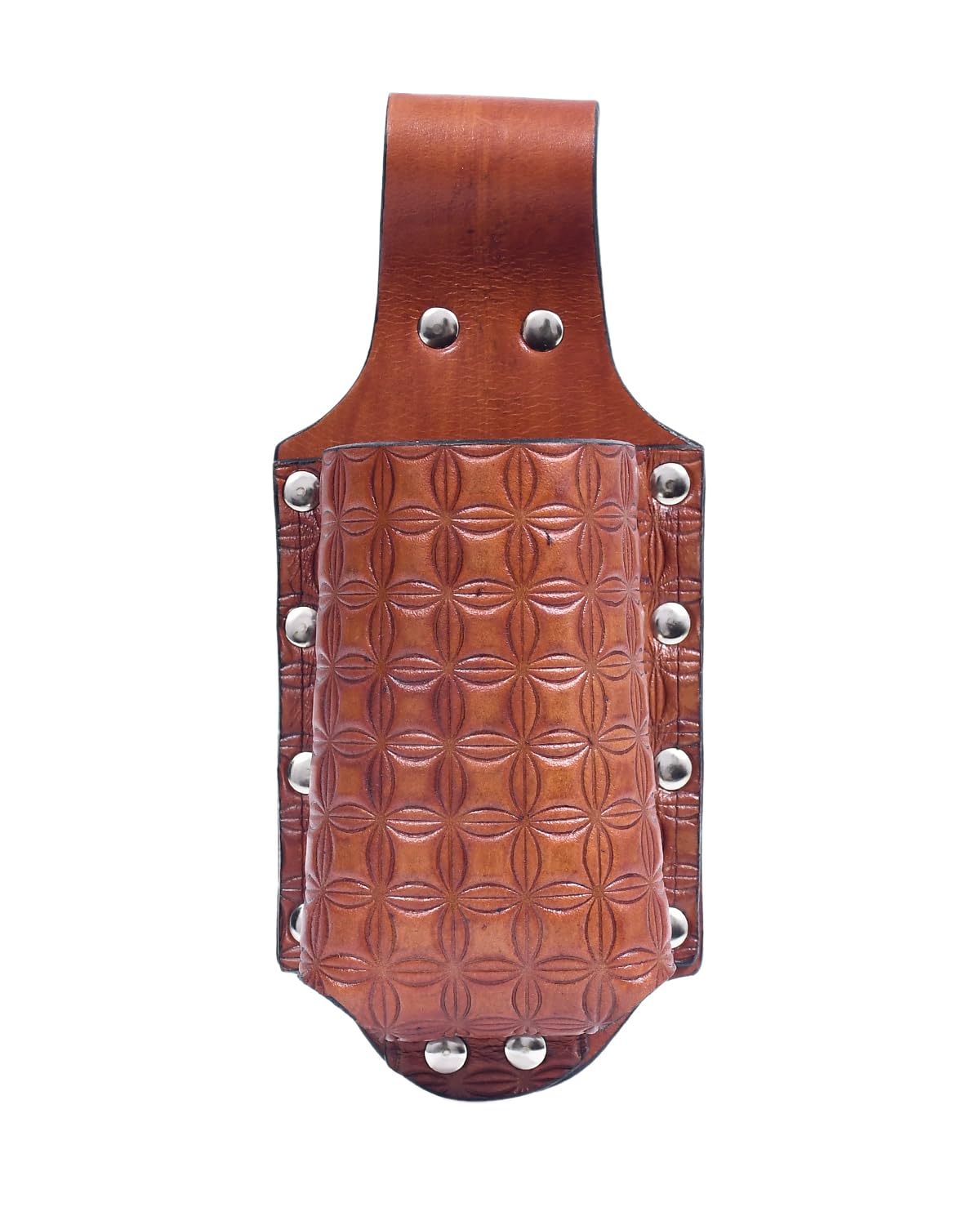 Full Grain Genuine Leather Beer Bottle Holster, 26 cm x 12 cm, Cowboy Style Belt Buckle-picture-13