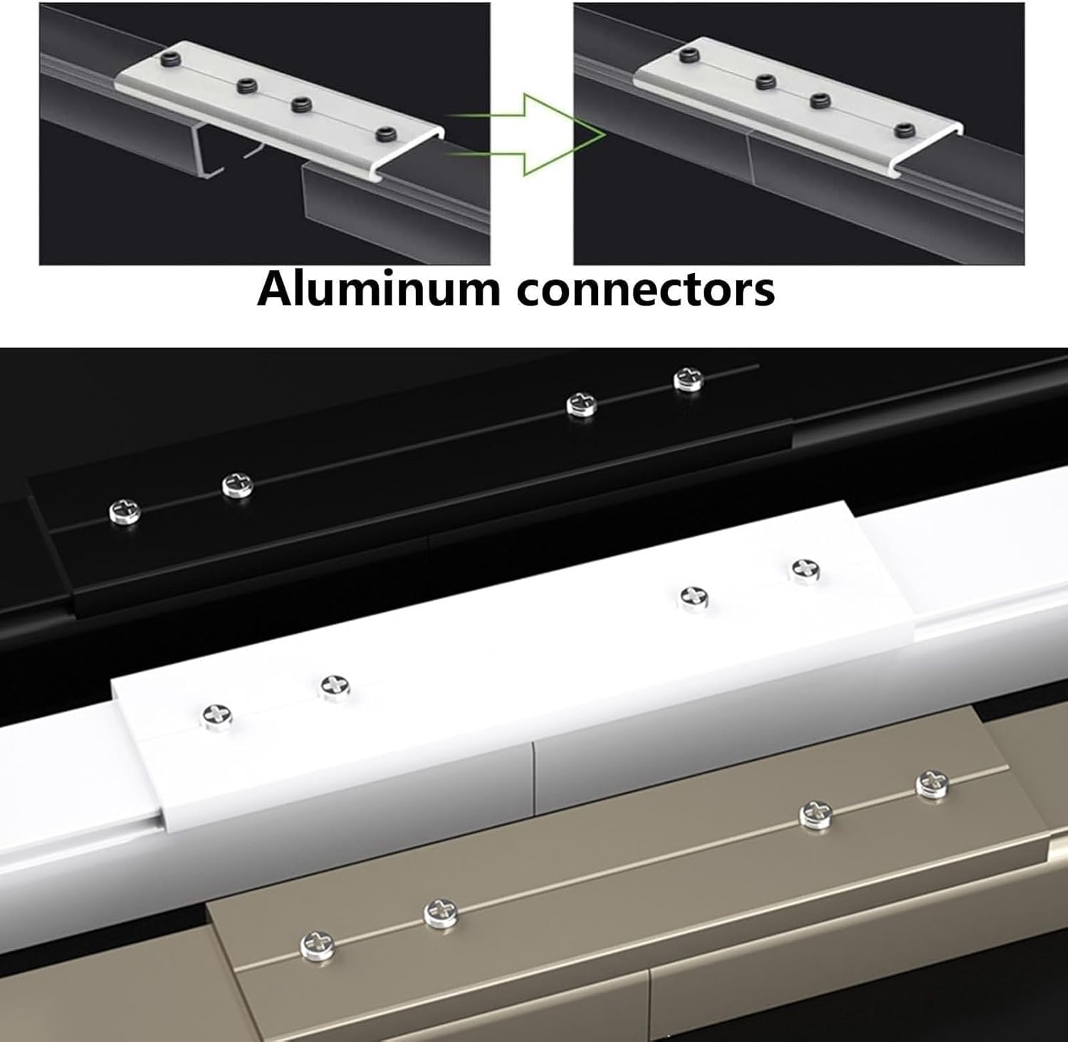 Ceiling Wall Mount Curtain Sliding Track System Set, Curtain Track System, Stainless Steel Pulley, For RV, Bay Window, Room Divider(White,600cm)