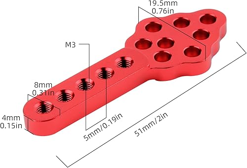 Miniatura 2 de CNC Metal RC Car Amortiguador Montaje Ajustar Altura Ángulo Soporte para Axial SCX10 90046 D90 D110 RC Crawler Modelos de Coche Camión