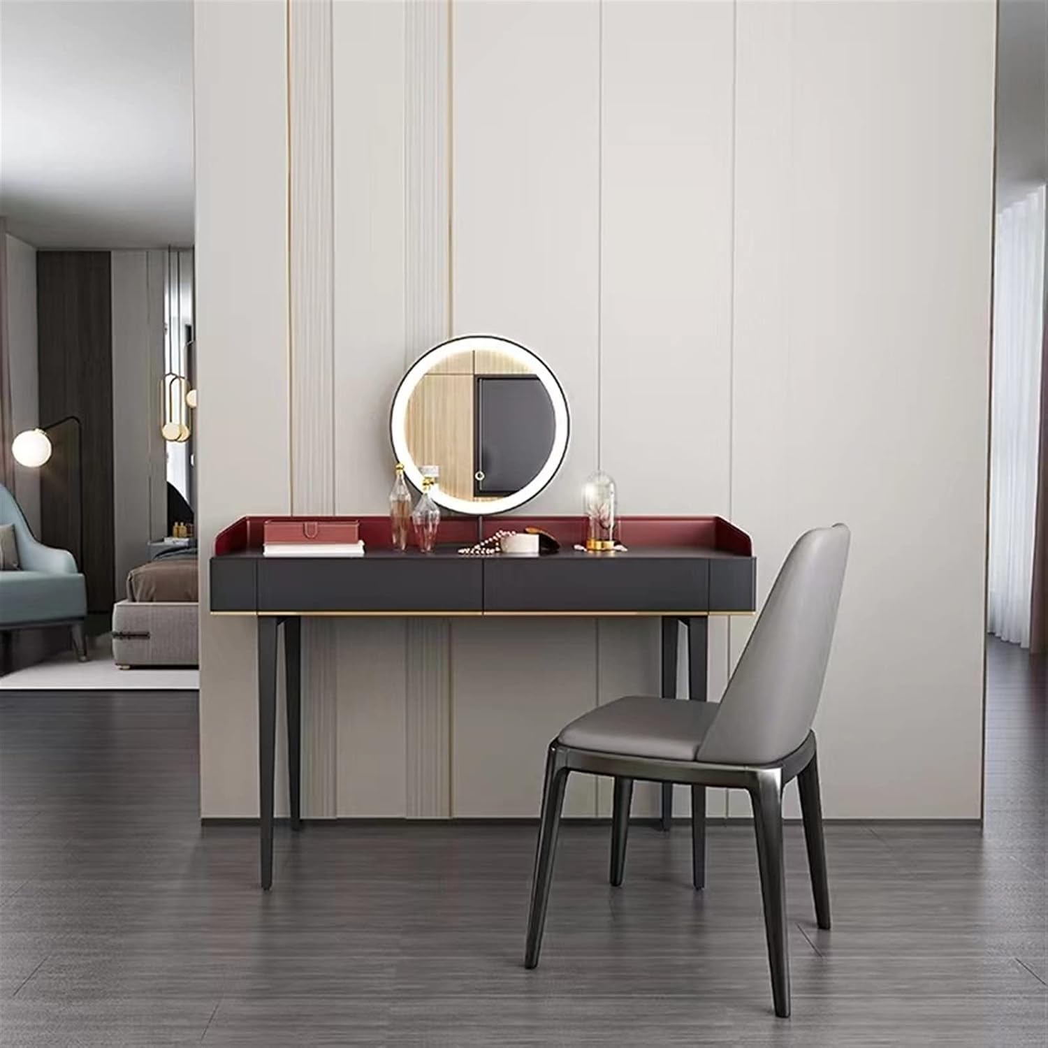 Vanity Benches Dressing Table Simple Light Modern Small Bedroom Dressing Table Bedroom Furniture Decoration (Color : 90cm)