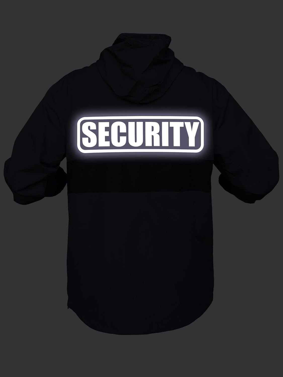 Smart People Clothing Security Zipped Pocket Anorak with Reflective Decoration Front and Back