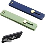 2-Pack Retractable Phone Ring Holder, 2-in-1 Adhesive Phone Grip Strap, Portable Finger Ring, Multifunctional Desktop Stand, Suitable for Most Smartphone Cases(Purple+Transparent)