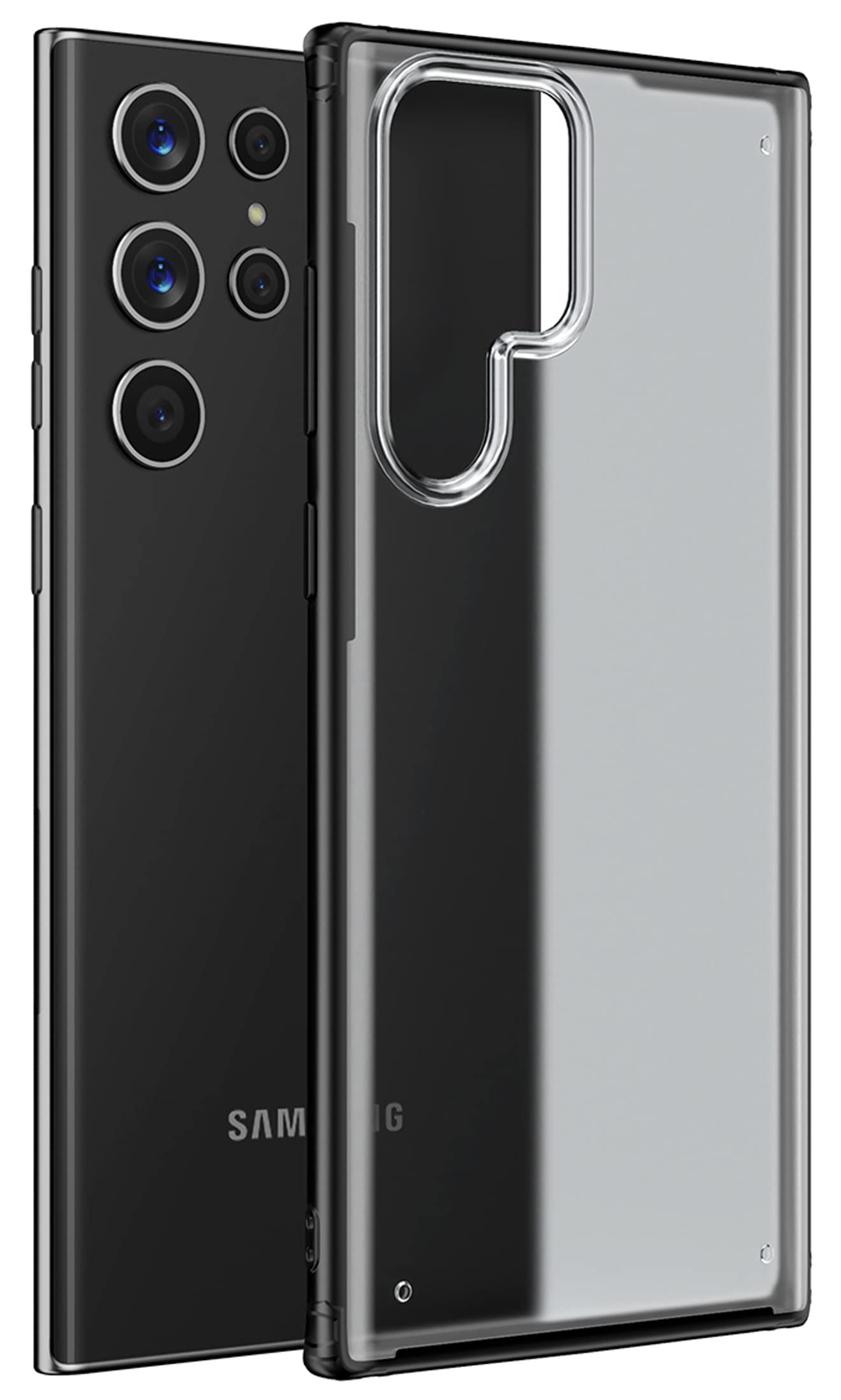 Kapa Shield Frosted Acrylic Back Shock Proof Case Cover for Samsung Galaxy S22 Ultra (Black) (B09PG5HHRH) Amazon Price History, Amazon Price Tracker