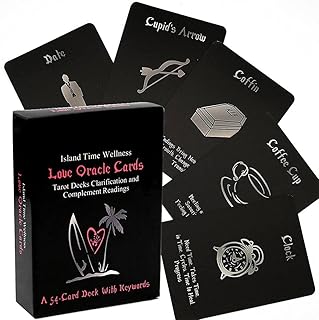 Island Time Wellness Love Oracle Cards, Tarot, Divination Cards, Suitable for Beginners, Family Gatherings, Entertainment Gatherings