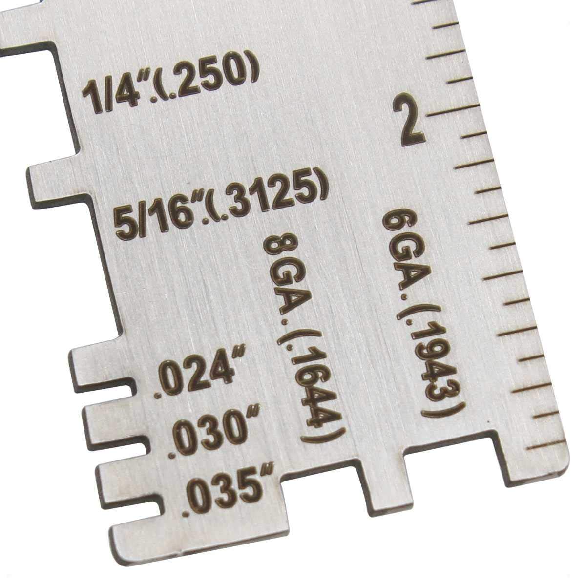 WeldingStop Thickness Gauge Wire Diameter Metal Sheet Sizes