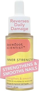 Barefoot Scientist Inner Strength Nail & Cuticle Renewal Drops - Natural Oil Strengthens Brittle Nails, Hydrates Cuticles, 20mL
