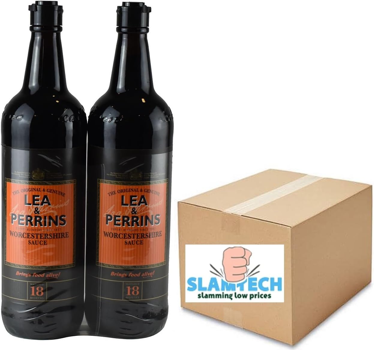 Lea & Perrins Worcestershire Sauce, 2 x 568ml Sold by Slamtech