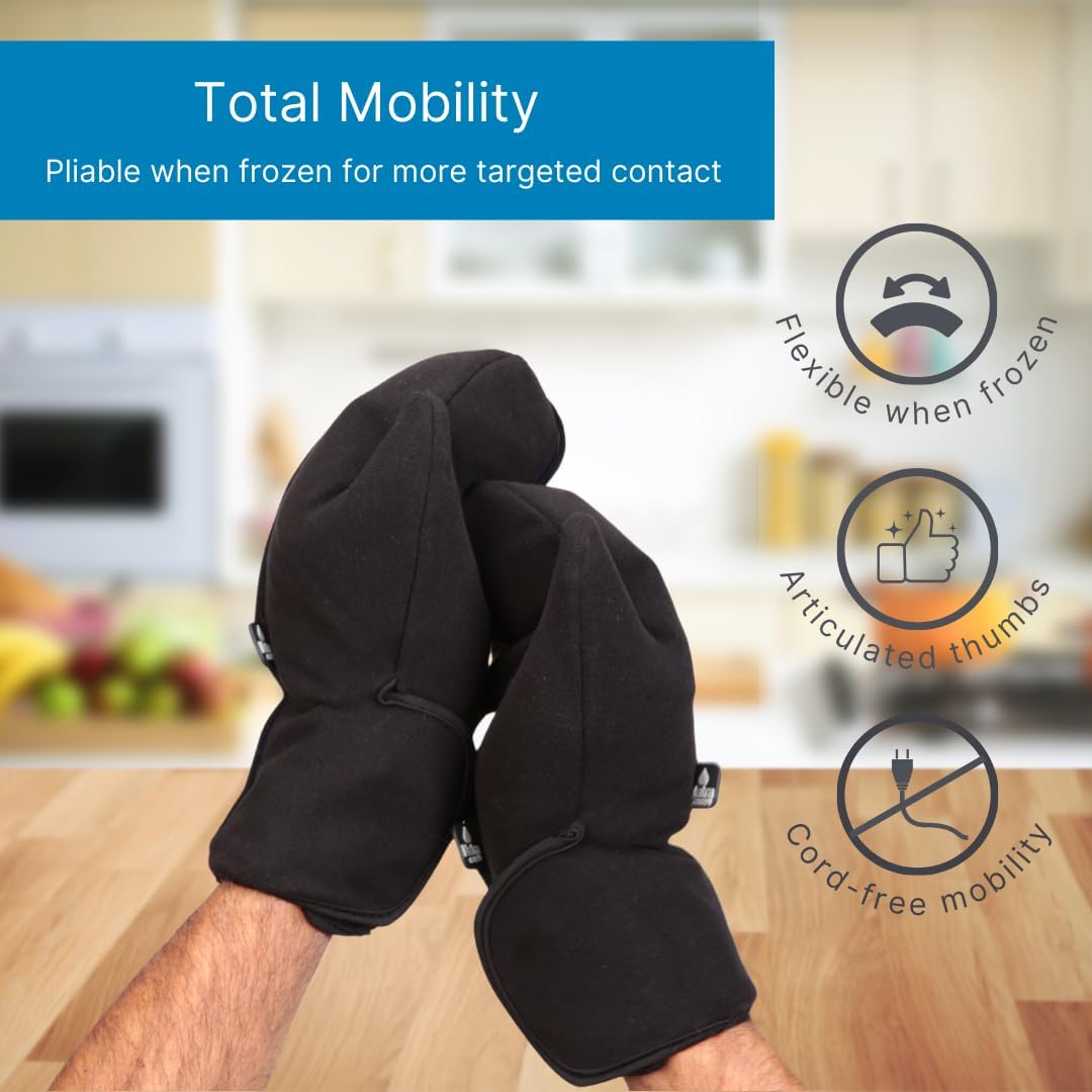 NatraCure Cold Therapy Mittens - Large/XL - (for Sore, Aching Hands, Arthritis, Neuropathy, Chemotherapy, and Hand or Finger Pain)