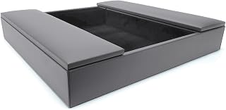 Dacasso A4290 Leatherette Enhanced Conference Room Organizer Leatherette Conference Room Organizer, Gray