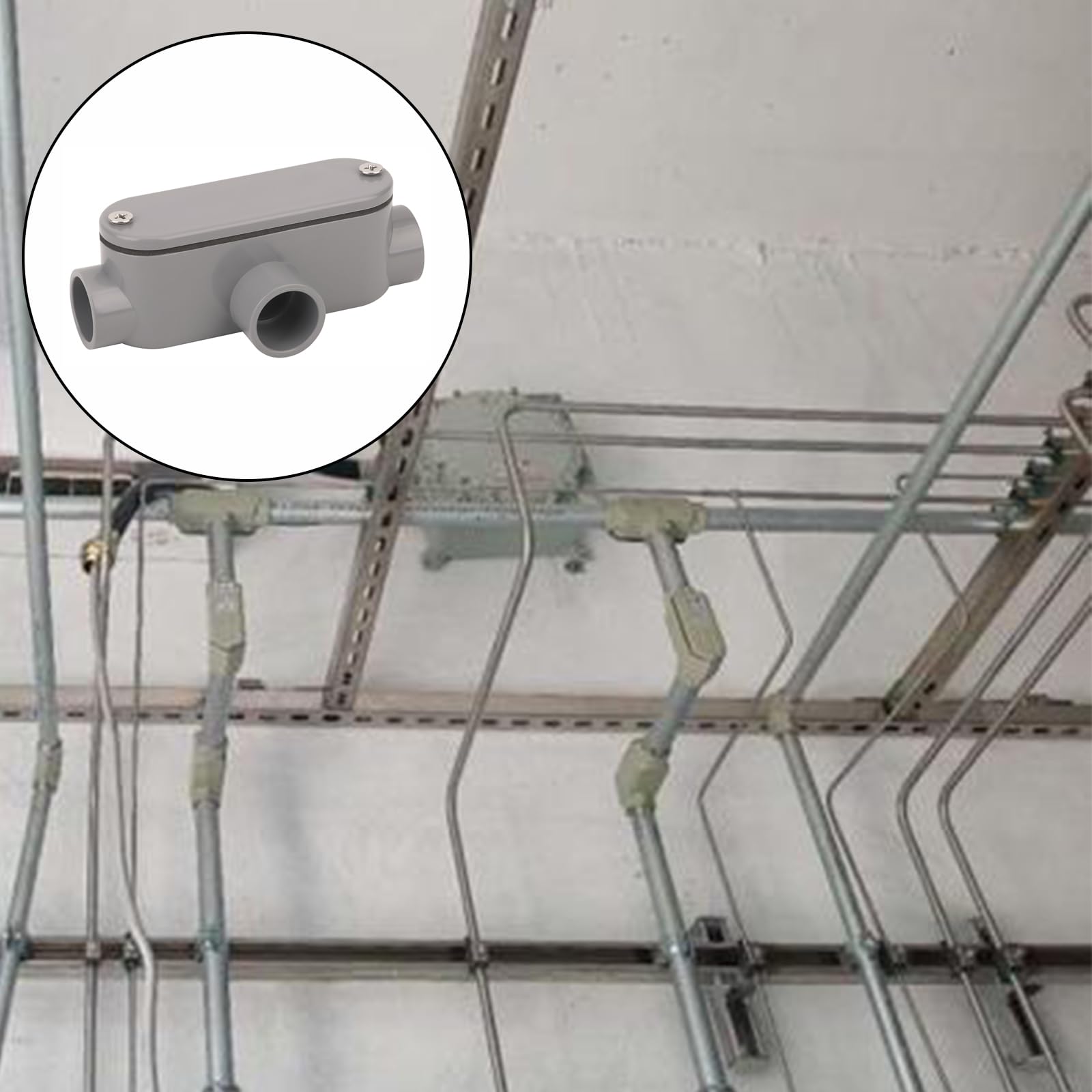 PVC Conduit Fittings - 4 Pack T Type Bodies -7