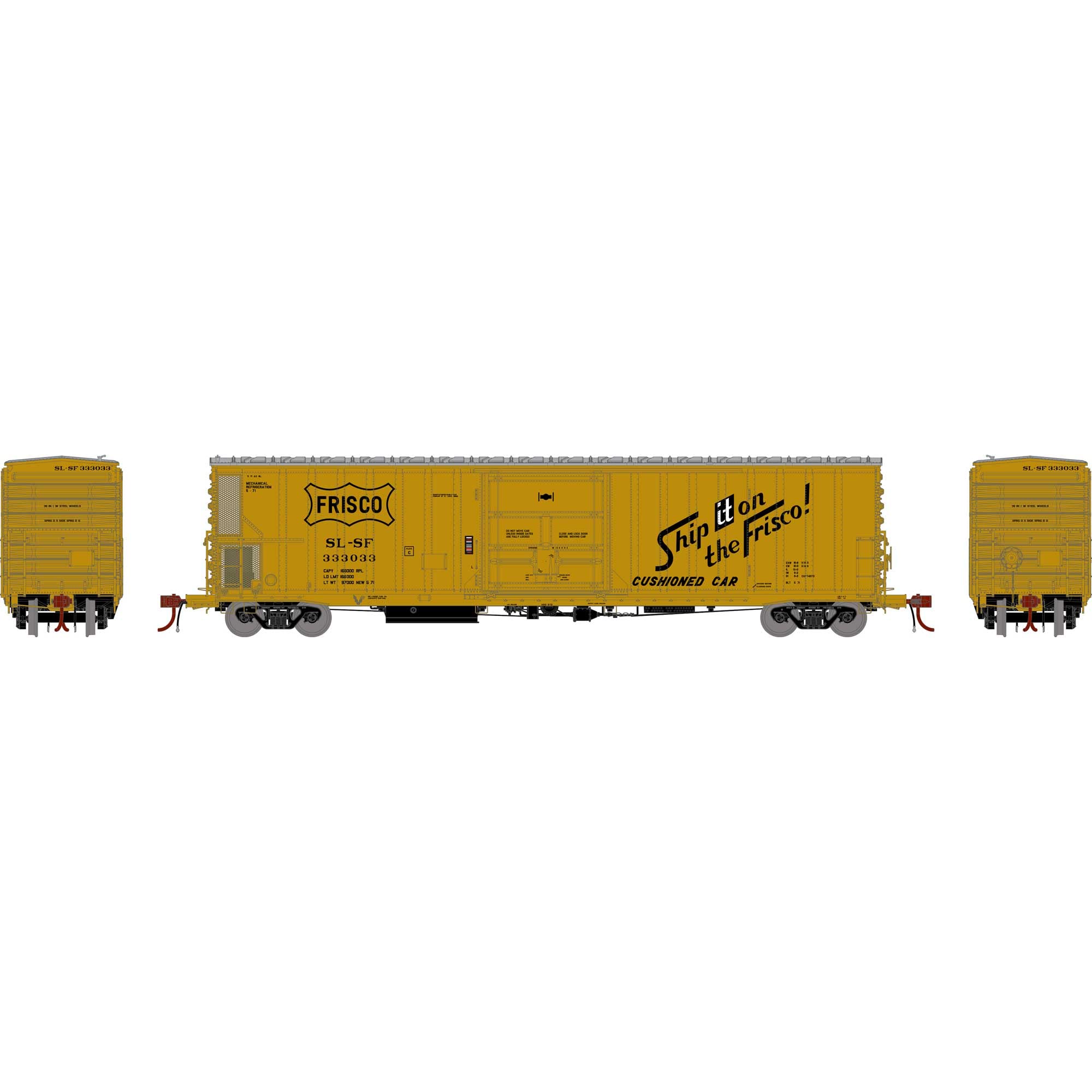 Athearn HO FGE 57' Mechanical Reefer SLSF #333033 ATHG66313 HO Rolling Stock