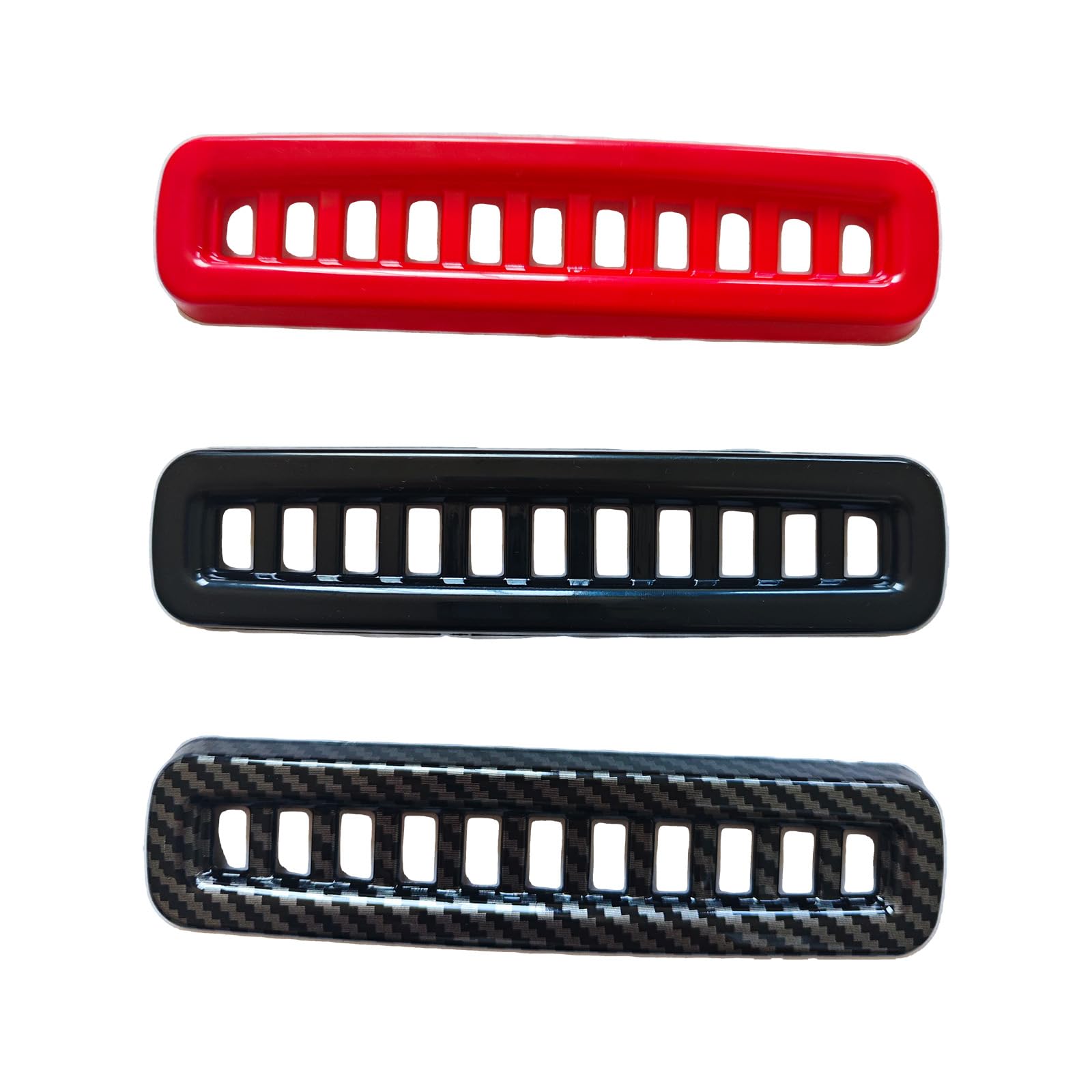 hilopexi 3rd Brake Light cover Trim fit for Jeep Wrangler JL JLU 2018-2024 Third brake high mount stop lamp Cover Exterior Accessories (Black)