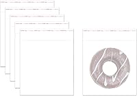 Vista 8 de Bolsas cuadradas transparentes resellables de celofán de 7 x 7 pulgadas, 200 bolsas de polipropileno autosellantes con sellado adhesivo, bolsas