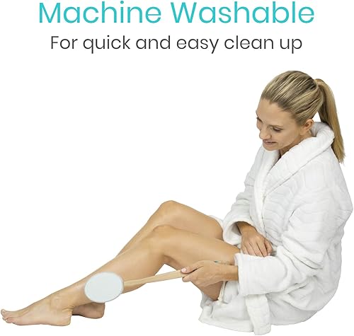 Miniatura 5 de Vive Almohadillas de repuesto para aplicador de loción de espalda (paquete de 6)  Esponja de esponja de lufa de largo alcance para autoaplicación