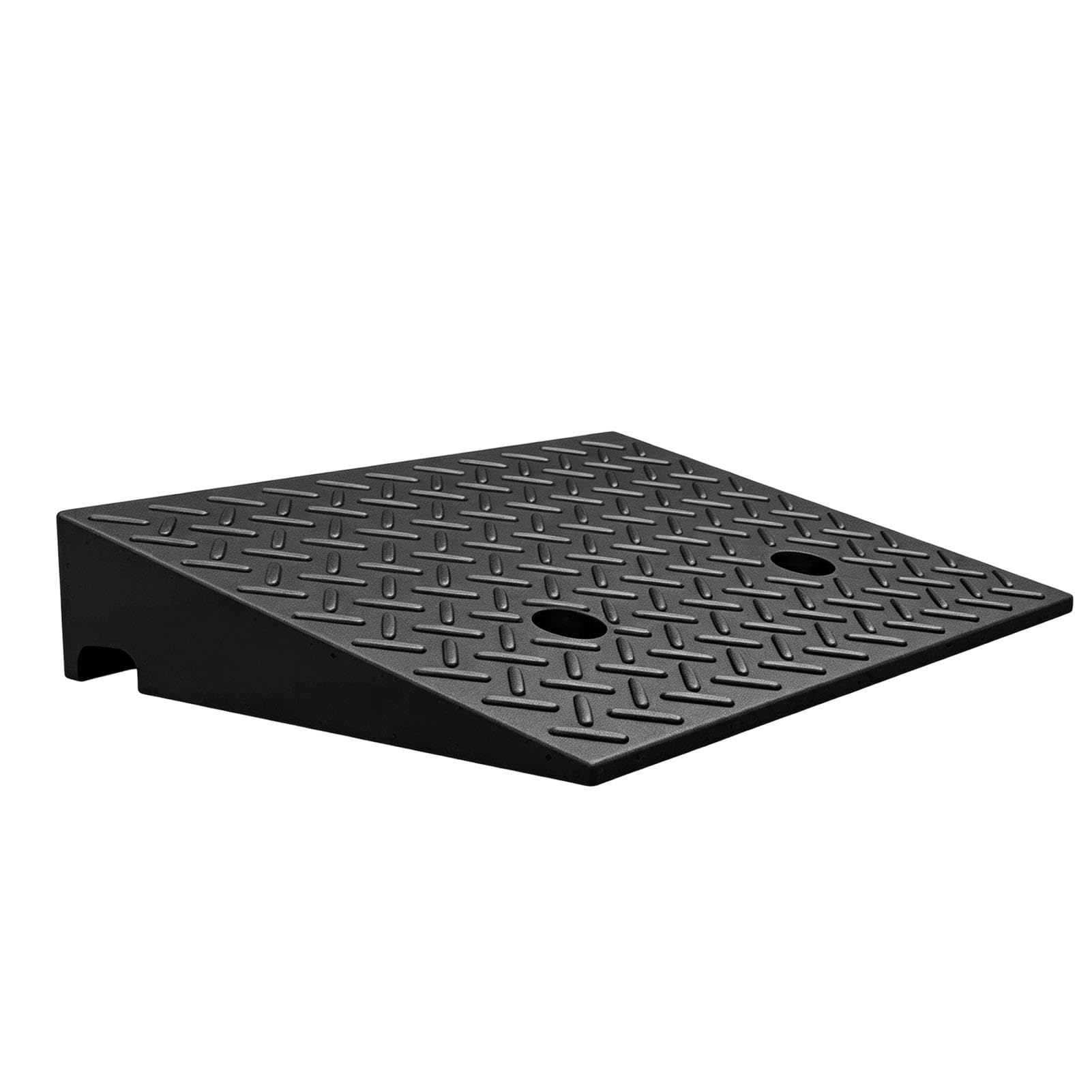 Rampa de Goma para Bordillo Altura de 10-12 cm Rampa Antideslizante | 50 cm x 50 cm, Capacidad de Carga de 2000 kg, para Silla de Rueda Moto Coche Carrito(4.4in/11cm H)