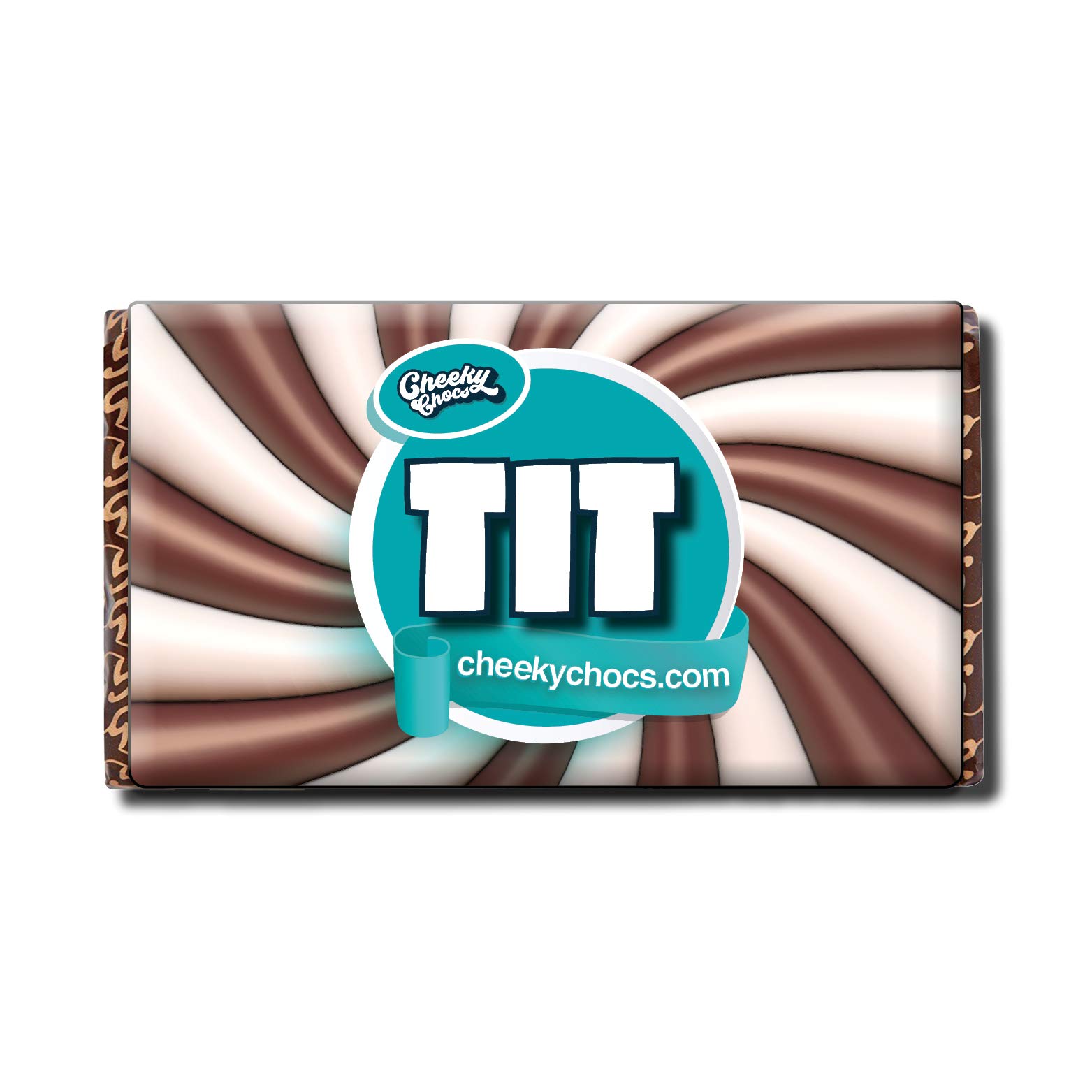 Tit Chocolate Bar with Novelty Joke Wrapper - Funny Rude Gift Birthday Present (Chocolate Included)