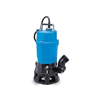Tsurumi Pump HSD2.55S Submersible Slurry Pump with Agitator 3/4 HP 115V 2 in Discharge Ideal For Dewatering Applications | 63 GPM / 3780 GPH