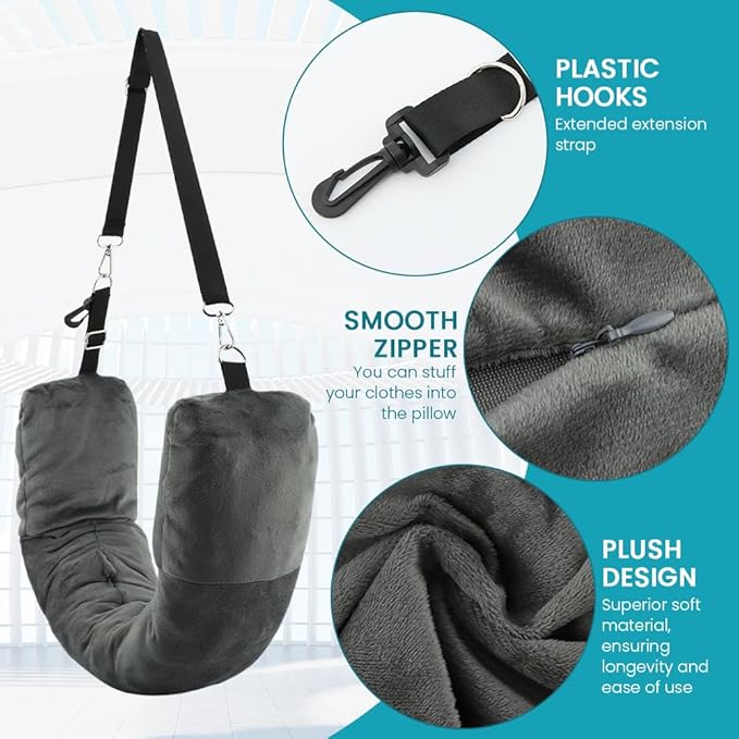 Set 2 Almohadas Viaje Rellenables con Antifaz miniatura 3