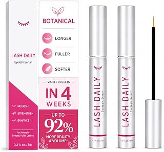 Lash Serum for Eyelash Growth 2 Pack Rapid Lash Eyelash Growth Serum | Ultra-fine brush bristles with plant formula and tetrapeptide formula, gentle and suitable for sensitive eyes, cruelty-free