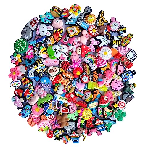Szukastai - 30 50 100 pcs Shoe Charms,Cute Different Shoe Accessories for Boy Girls Women Men,Charms for Shoes Wristband Decoration, Halloween Christmas Birthday Party Gifts (Cute 30 pcs)