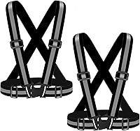 Vista 15 de High Visibility Reflective Vest Safety Vest Running Reflective Gear Adjustable Reflective Vest for Walking,Jogging,Hiking,Night Cycling