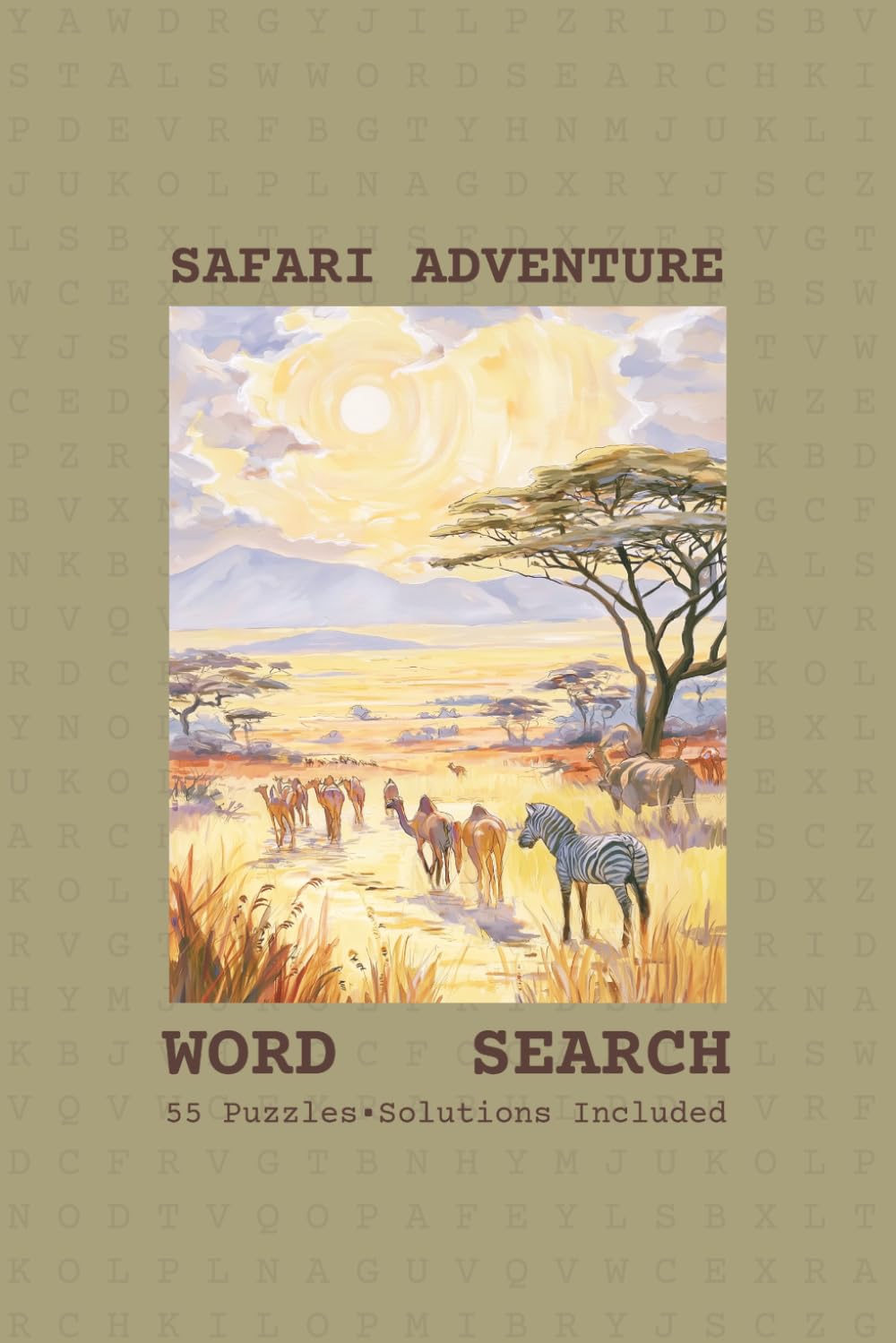 Word Search - Safari Adventure: Word Searches with Easy to Read Print About Safari Adventure | Safari Adventure Word Puzzle for Adults, Seniors | ... Relief | 6x9 Inches | Gift for Vacations
