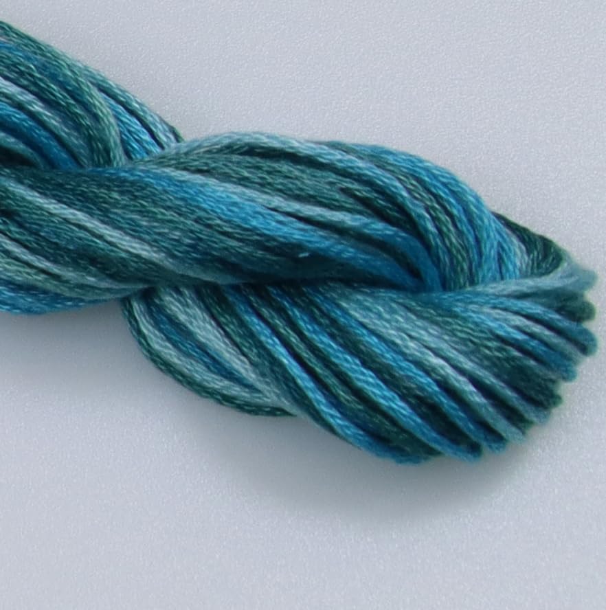 Image of KCS Big skeins of 25 Meters Size 25 Color Variegated Cross Stitch Stranded Threads,6 skeins,4025
