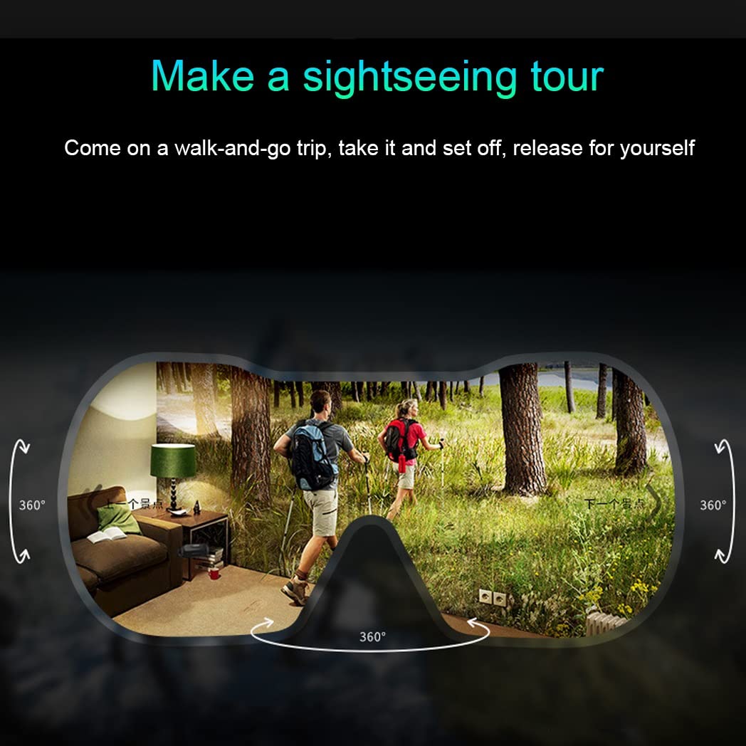 Occhiali VR, Visore Realtà Virtuale, Cuffie 3D VR Compatibile con Tutti Gli, Lente Regolabile per Film e Giochi 3D, per iPhone 13 Pro Max/13 Pro/13/12/11, per Samsung Galaxy S21, Huawei, Xiaomi