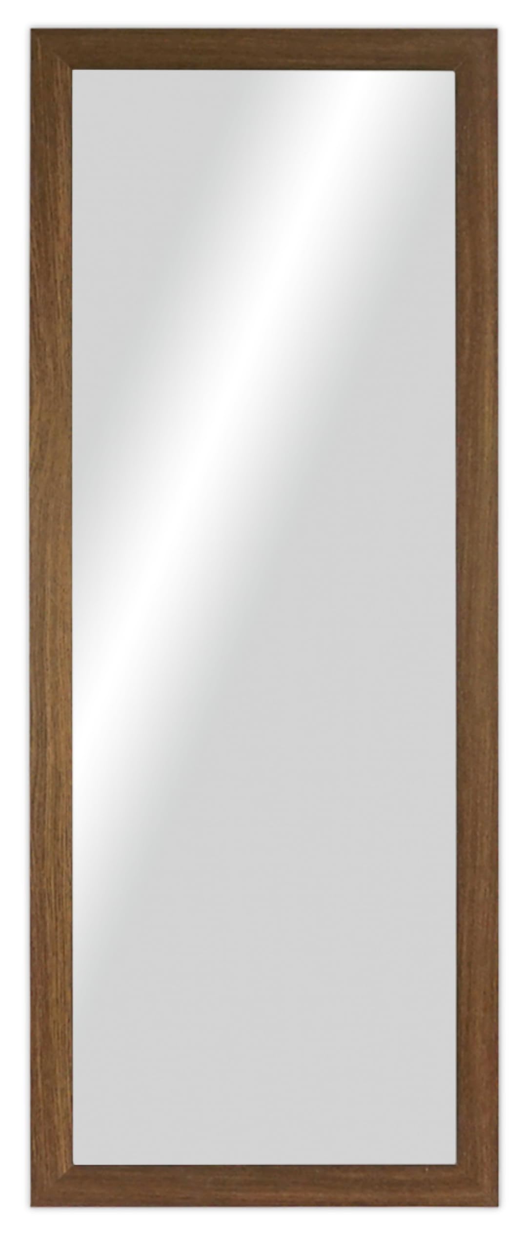 CHELY INTERMARKET Espejo Pared Cuerpo Entero 35x140cm-Marco Exterior 42x147cm MOD-128 Nogal