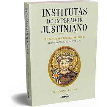 Capa do livro Institutas do Imperador Justiniano