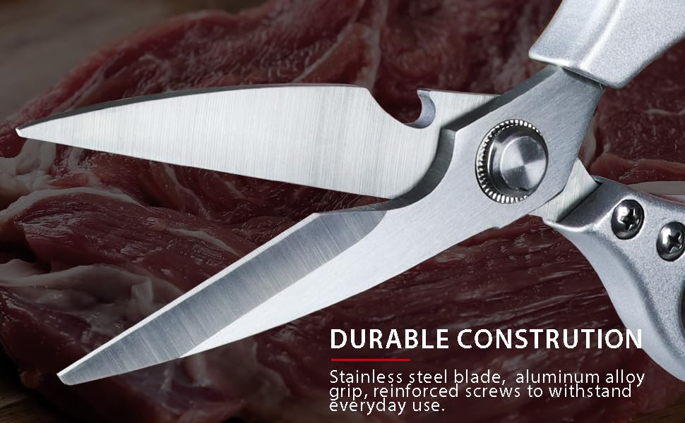 Generic Heavy Duty Kitchen Shears, Dishwasher Safe, Sharp Cutting for Meat, Chicken, Bone, Fish, Poultry, Spatchcock Turkey, Vegetable,Kitchen Scissors for Food