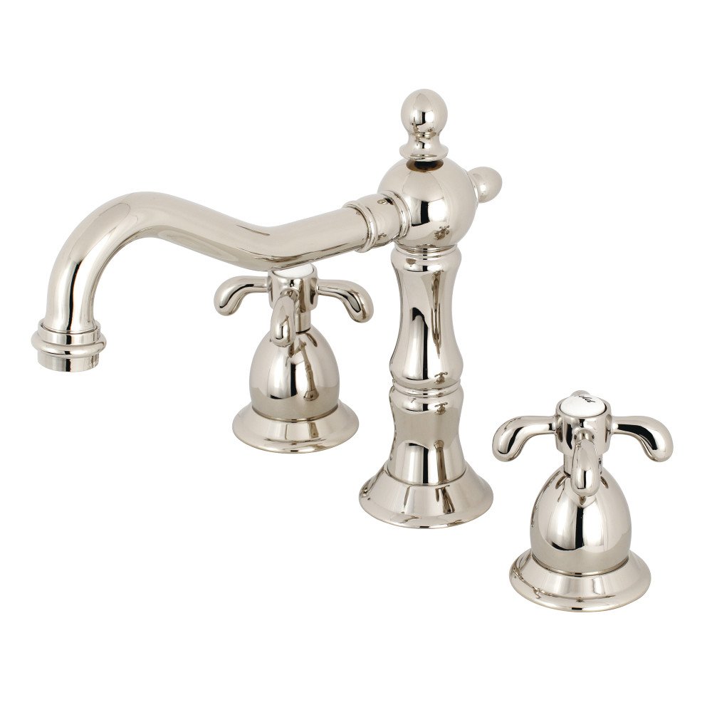 Kingston Brass KS1976TX French Country 20,32 cm Yaygın Tuvalet Musluğu, Cilalı Nikel