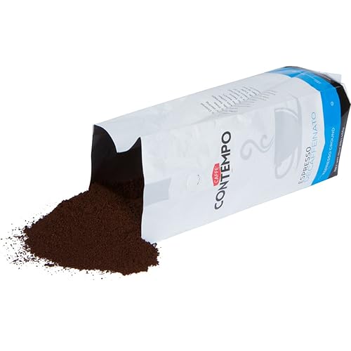Miniatura 2 de CAFFÉ CONTEMPO DECAF Espresso molido estilo italiano, descafeinación por proceso de agua, 1 libra, molido fino, tostado oscuro, café recién tostado,