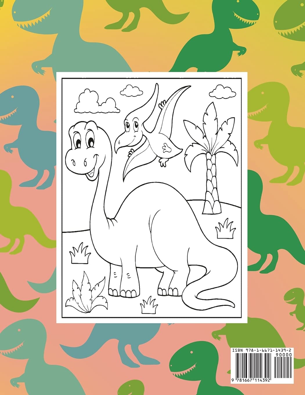 Dinosauri Libro Da Colorare Per I Bambini: Libro Da Colorare Semplice, Carino E Divertente Sui Dinosauri Per Bambini