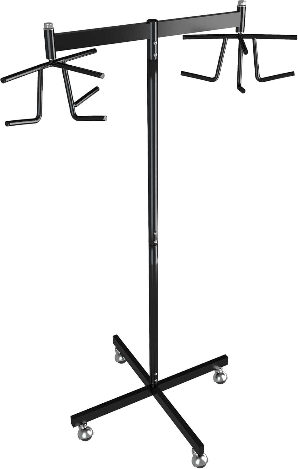 MR Movable Volleyball Net Storage Rack with Lockable Wheels, Professional Volleyball Equipment Net Storage for Gymnasium, Black Volleyball Net Support Rack for School