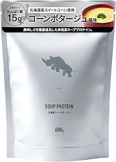 SAIJIRUSHI プロテインスープ タンパク質1食辺り約15g コーンクリーム 600g