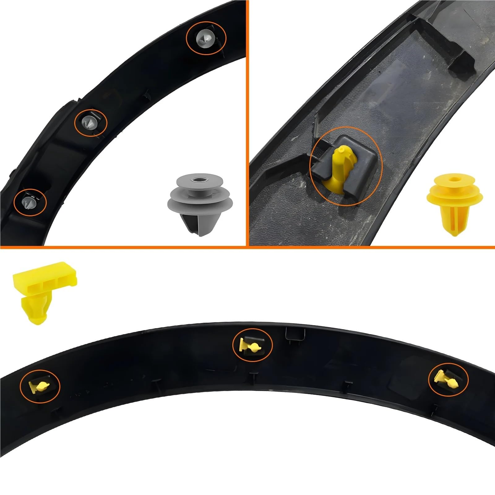 lxzgwvm For Nissan Qashqai MK2 J11 Wheel Arch Trim Moulding Clips