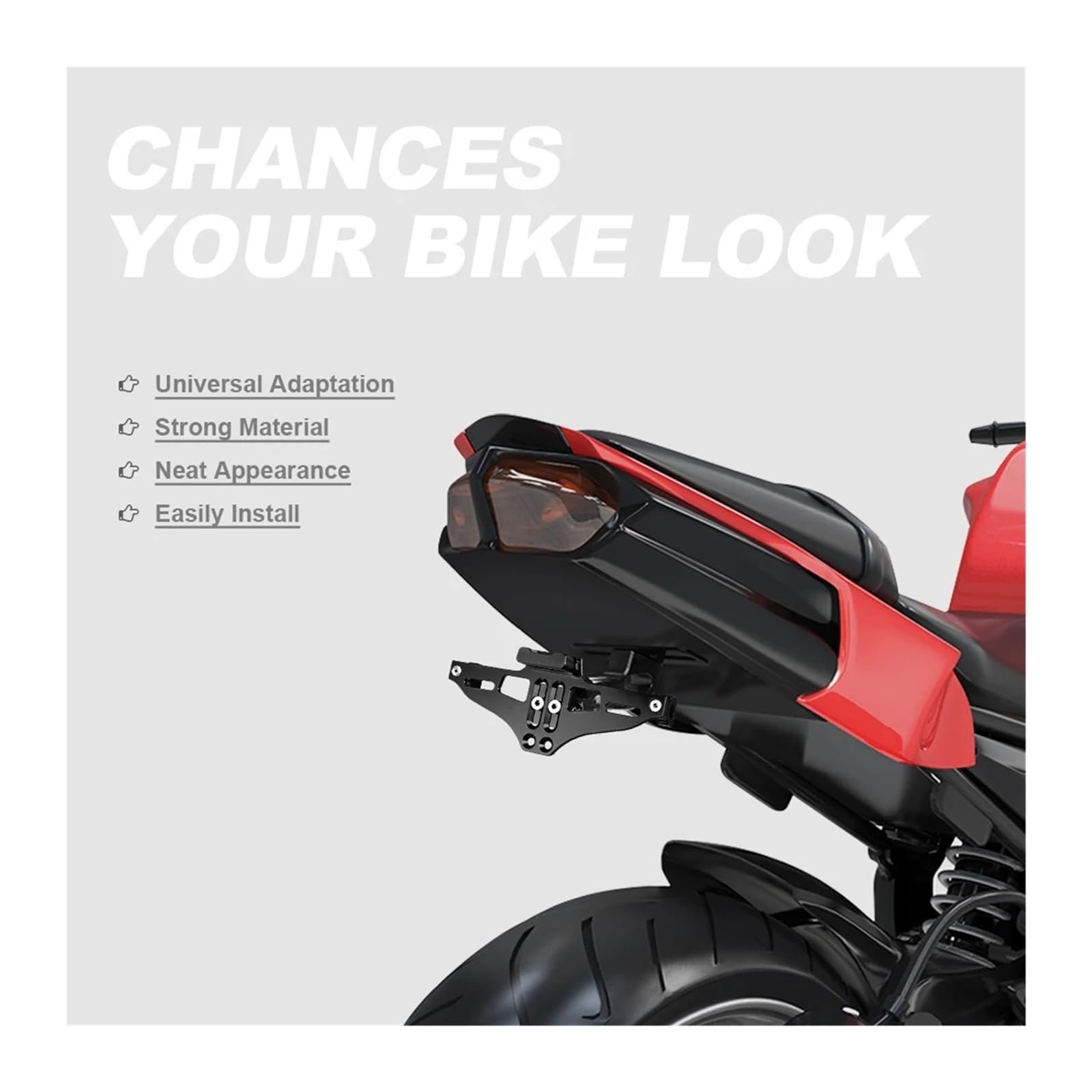 For Kawasaki Ninja ZX6R Fender Eliminator Kit License Plate