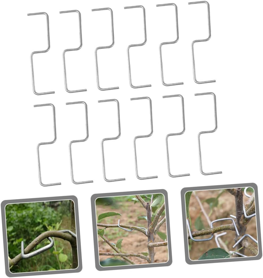 1 Set Plant Branch Benders S Shape Branch Pullers for Tree Training and Twig Fixing Durable Stem Trainer Tools for Pear and Other Fruit Trees
