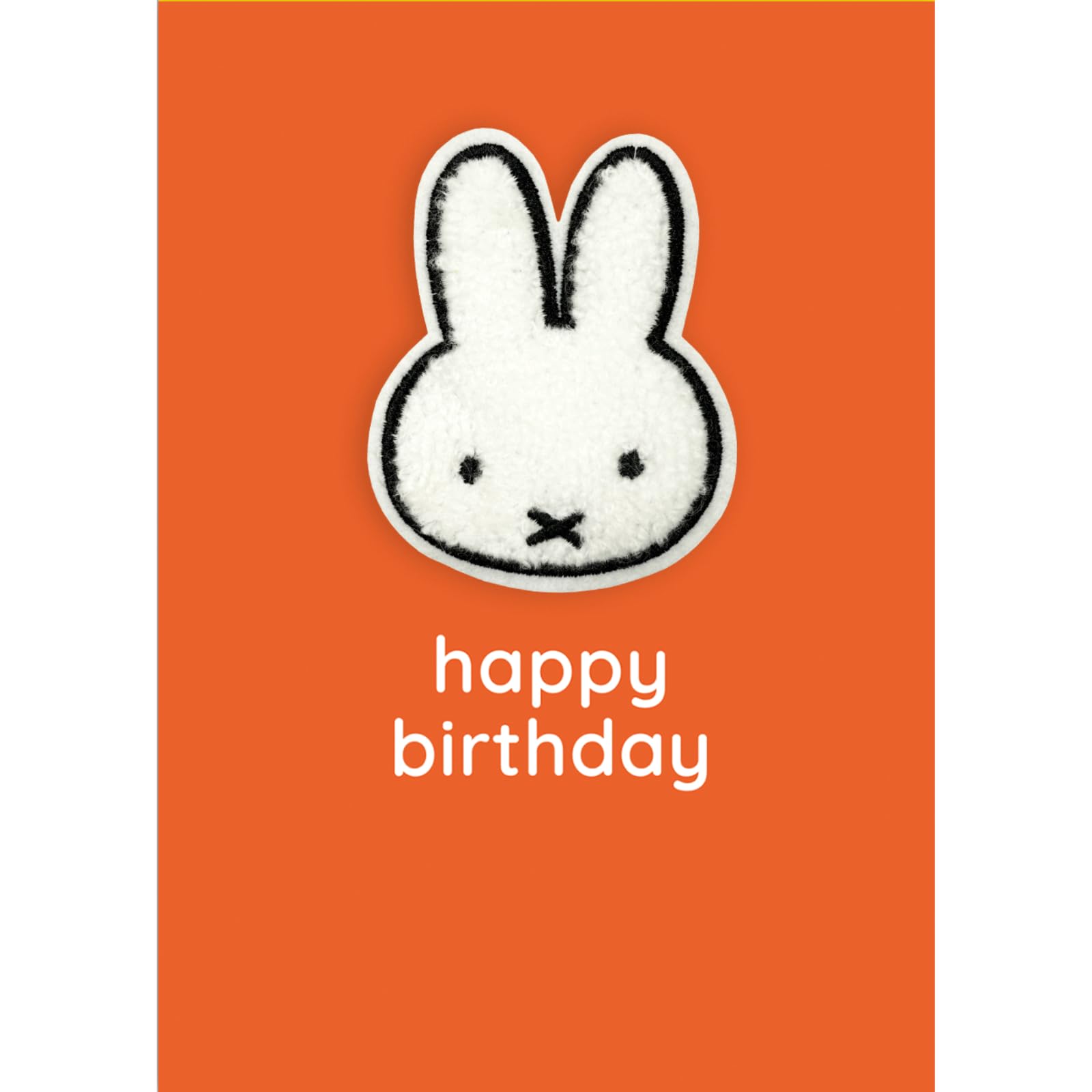 SECOND NATURE Decopatch Miffy Birthday Card Includes Removable Miffy Rabbit Patch - Decopatch Vibrant Design, Miffy Patch, Cartoon Bunny, Collectible, Heartfelt Wishes, Memorable Keepsake