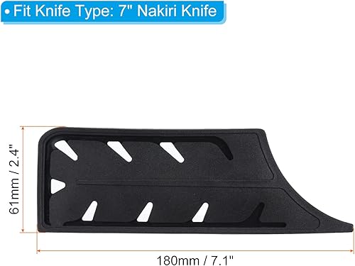 Miniatura 2 de PATIKIL Fundas de plástico para cuchillos de seguridad para cuchillo Nakiri de 7 pulgadas, paquete de 2 cuchillos, protector de filos, protector de
