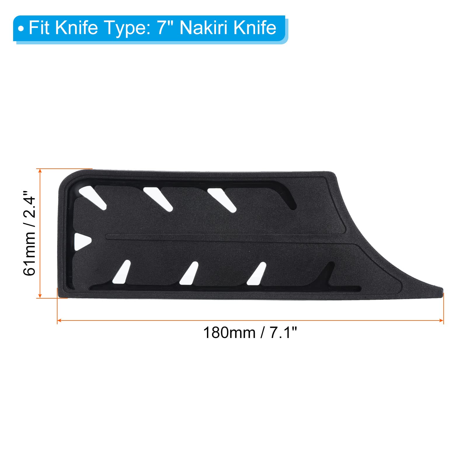 PATIKIL ABS Coltello Copertura Manicotti per 7 Cucina Coltello, 3pz