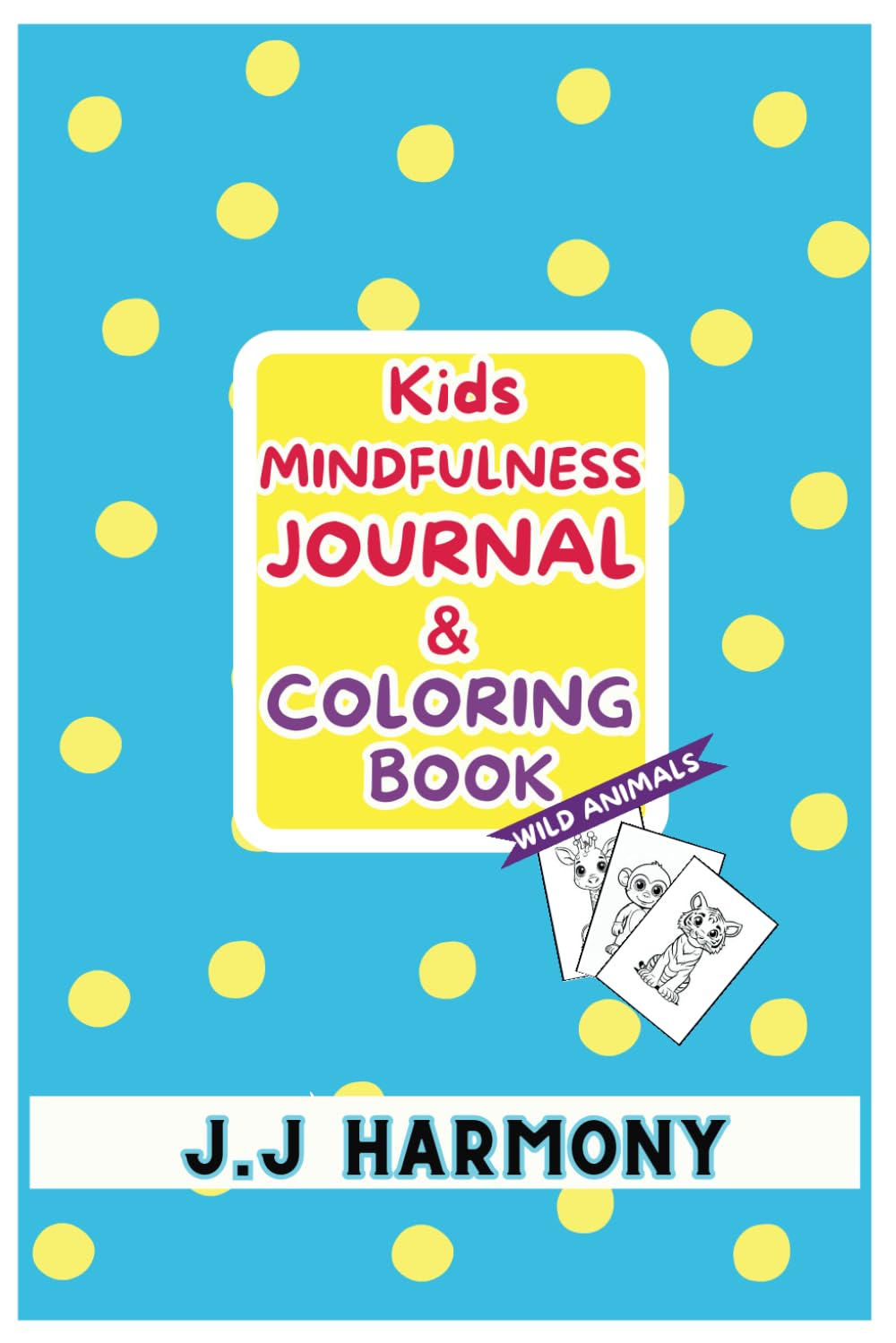 kids mindfulness journal and coloring book