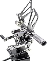 Vista 8 de PROCNC Estriberas traseras de aluminio para motocicleta Reposapiés Estriberas traseras Apoyapiés Compatible con Suzuki GSXR1000 2000 2001 2002 2003