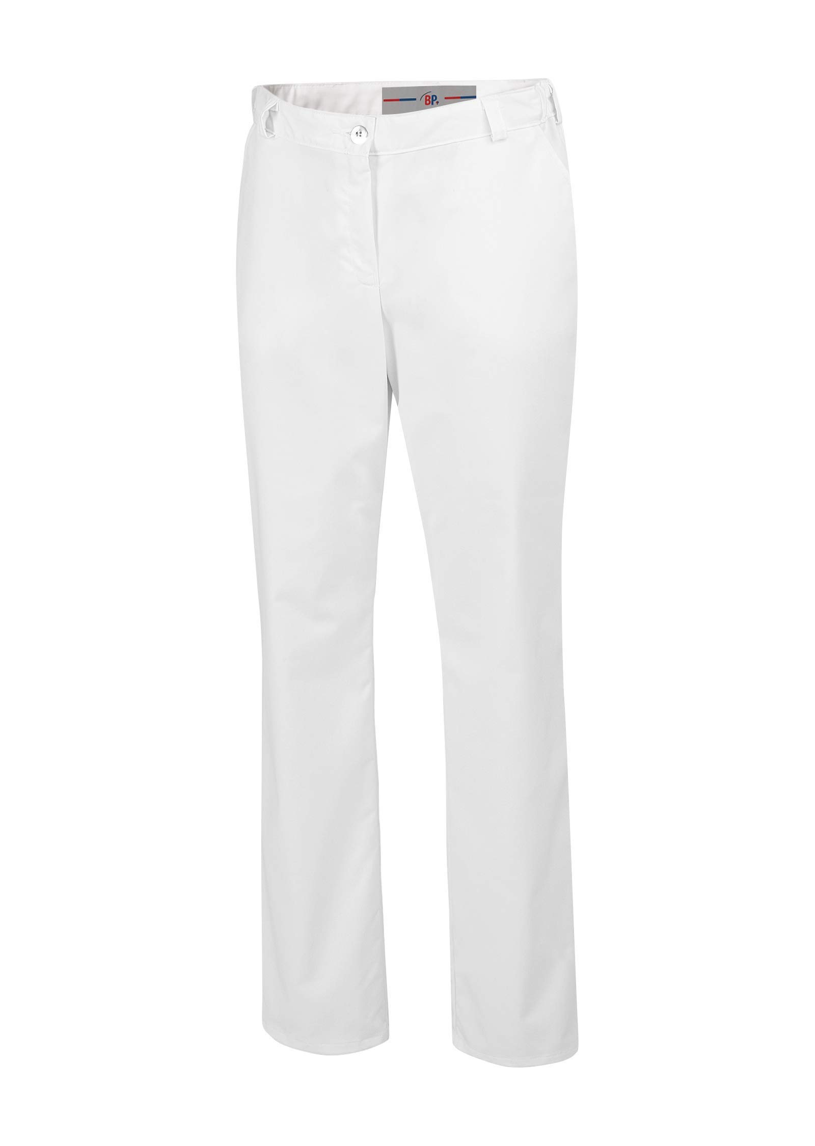 BP 1644-686-21-46n, Women's trousers, with elasticated sides 230,00 g/m², fabric blend with stretch white, 20n