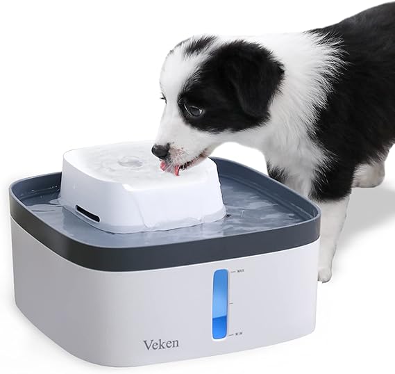 Veken 0.8Gallon/100oz MultiTier Pet Fountain, Automatic